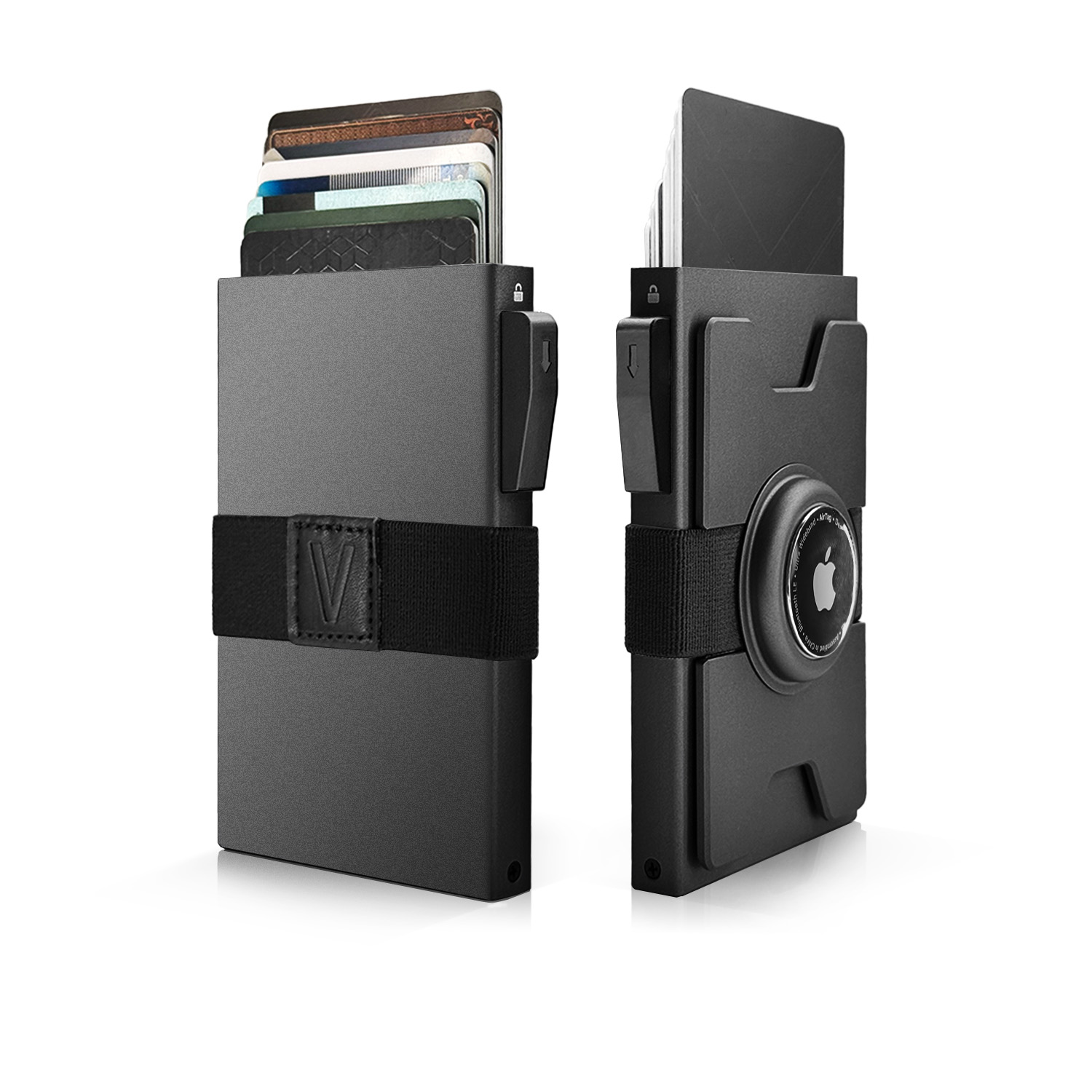 Card Case Minimalist - Inteligentny metalowy portfel AirTag dla mężczyzn:
