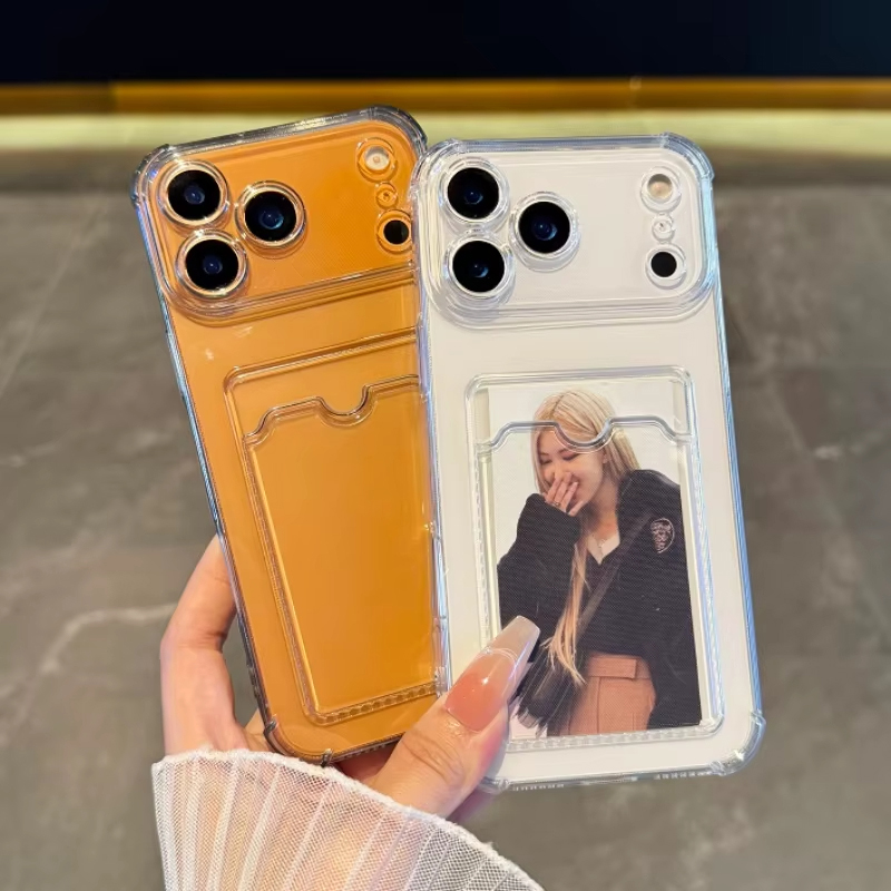 Phone Wallet Combo - Przezroczyste etui z przegródką na karty
