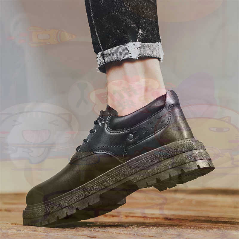 Men'S Accessories Uk - Ciemna skóra naturalna Modne tenisówki Tenisowe