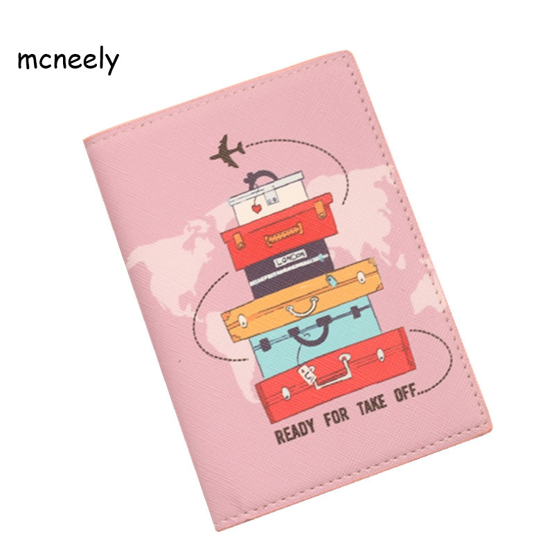 Card Case Minimalist - Damska śliczna okładka na paszport dziewczyny