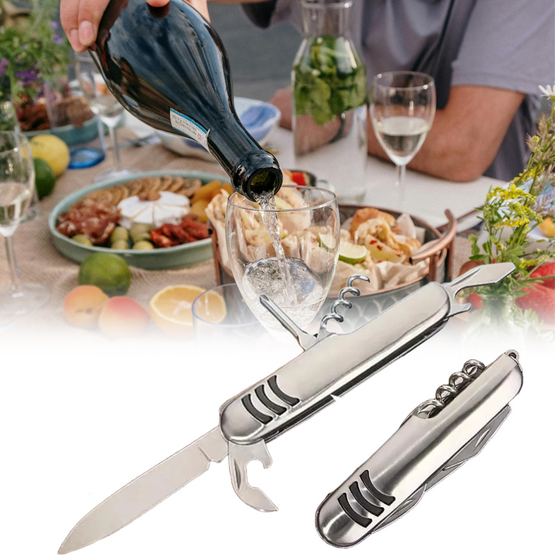 Keychain Multi Tool - Nóż wielofunkcyjny 5 w 1 Narzędzia