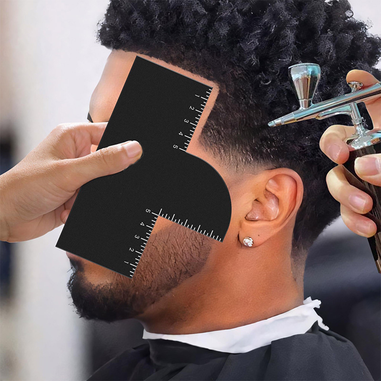 Men Accessories Guide - 2 szt. Szablon do stylizacji włosów