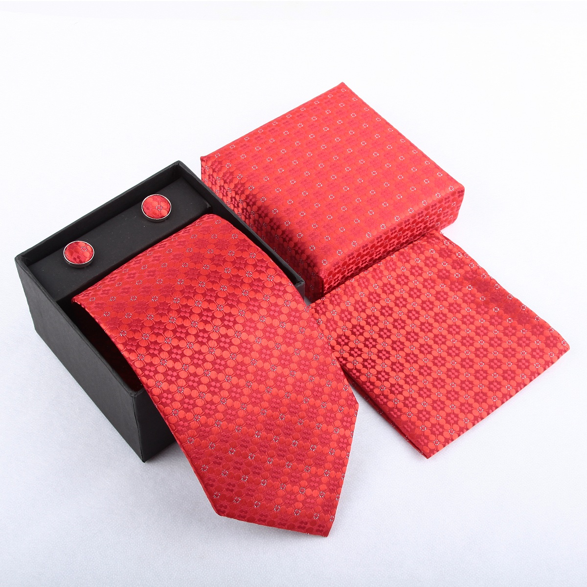Męski zestaw: krawat, poszetka – Neck Tie Set Box recenzja i cena