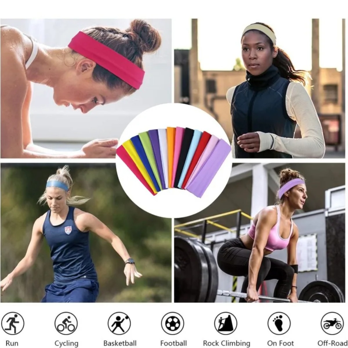 Elastyczne opaski do włosów w  – Men'S Yoga Accessories recenzja i cena