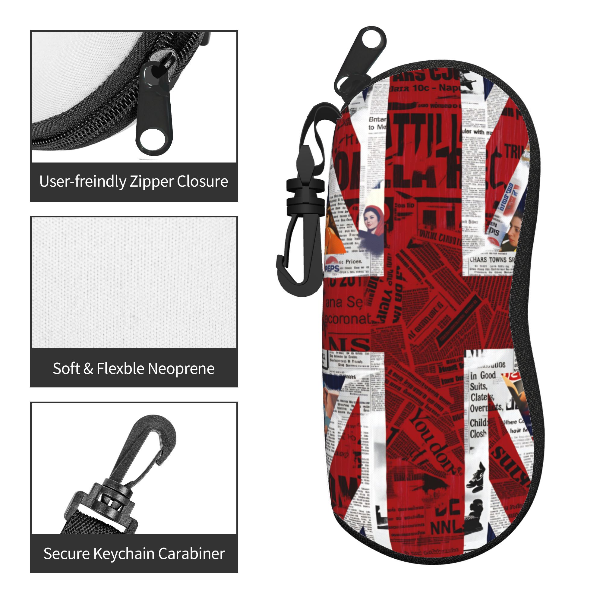 Etui na okulary z motywem bryt – Men'S Accessories Uk recenzja i cena