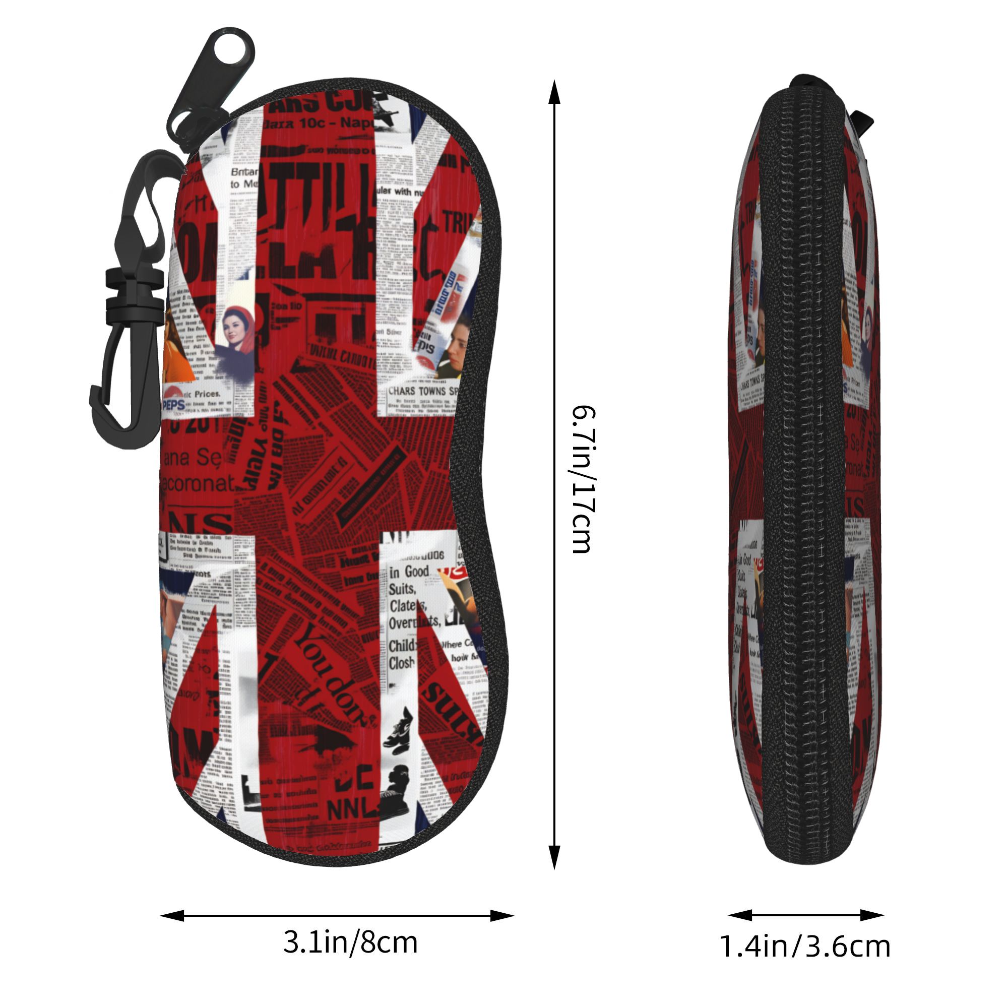 Etui na okulary z motywem bryt – Men'S Accessories Uk recenzja i cena