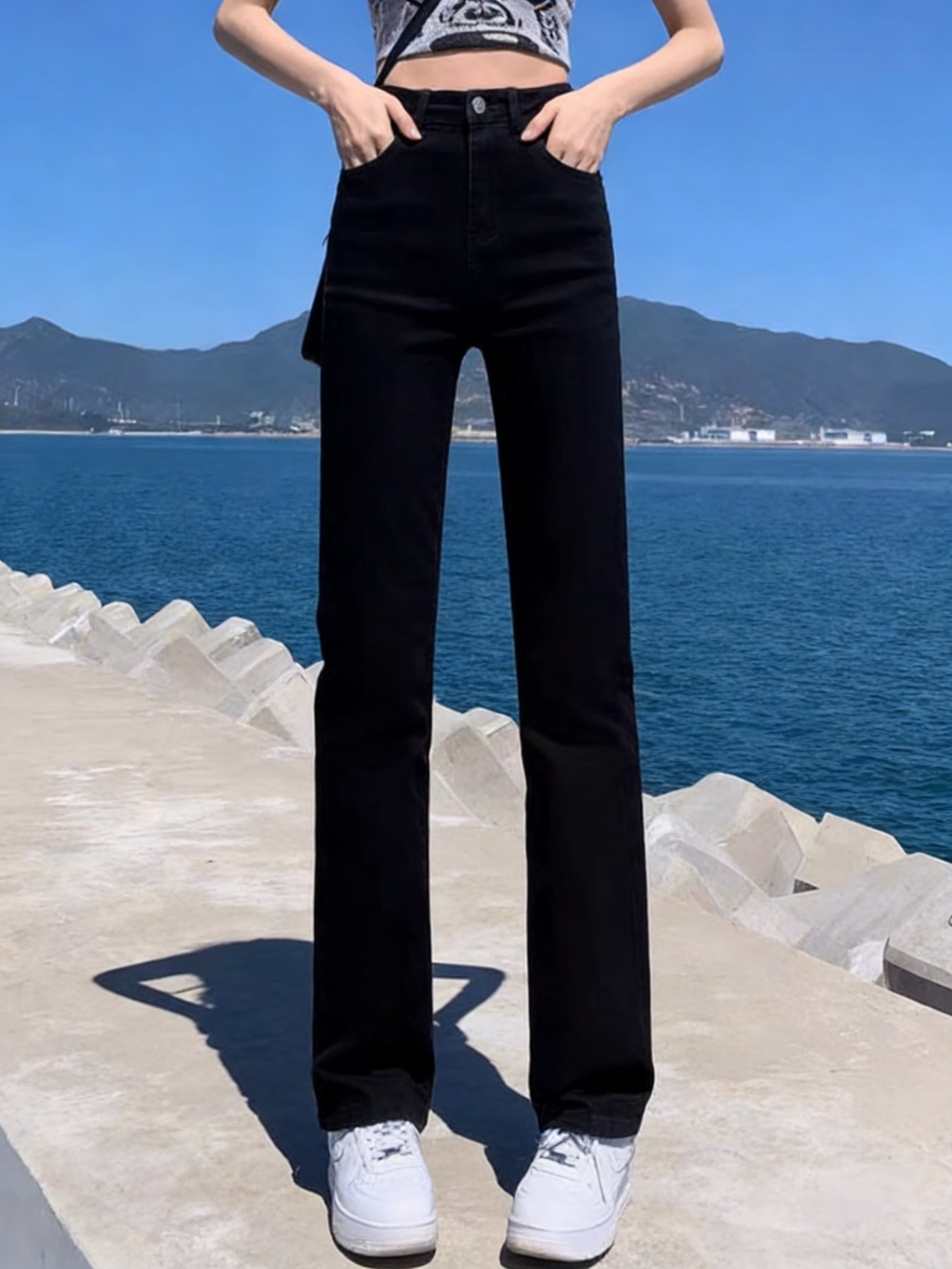 Czarne, dopasowane męskie jean – Men'S Accessories For Jeans recenzja i cena