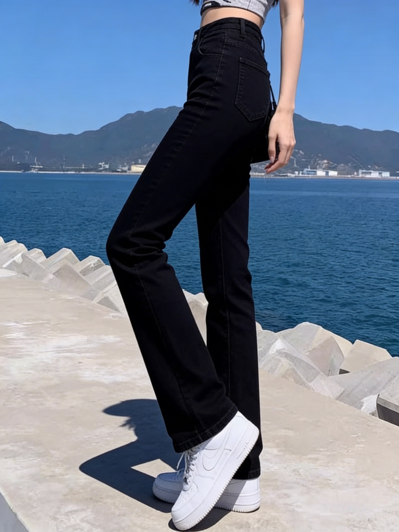 Czarne, dopasowane męskie jean – Men'S Accessories For Jeans recenzja i cena