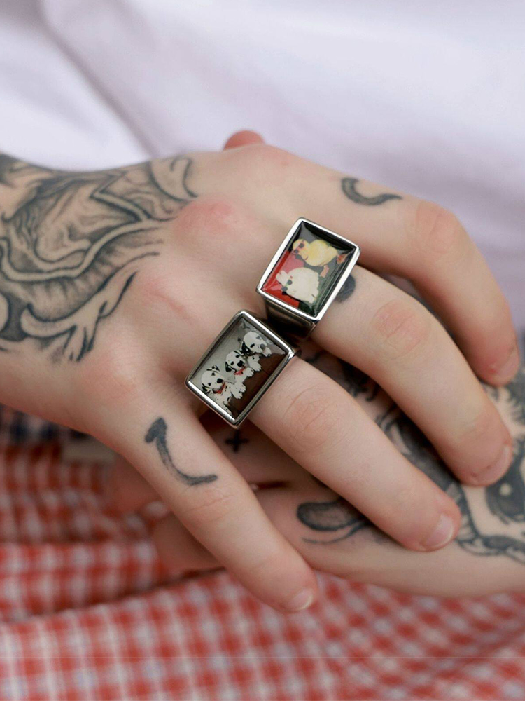 Pierścionek sygnet z miedziane – Men Accessories Photos recenzja i cena