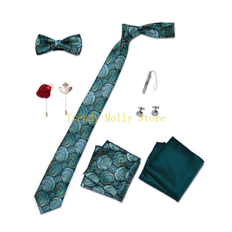N5KB 9 szt. Modny męski zestaw – Neck Tie Set Box recenzja i cena