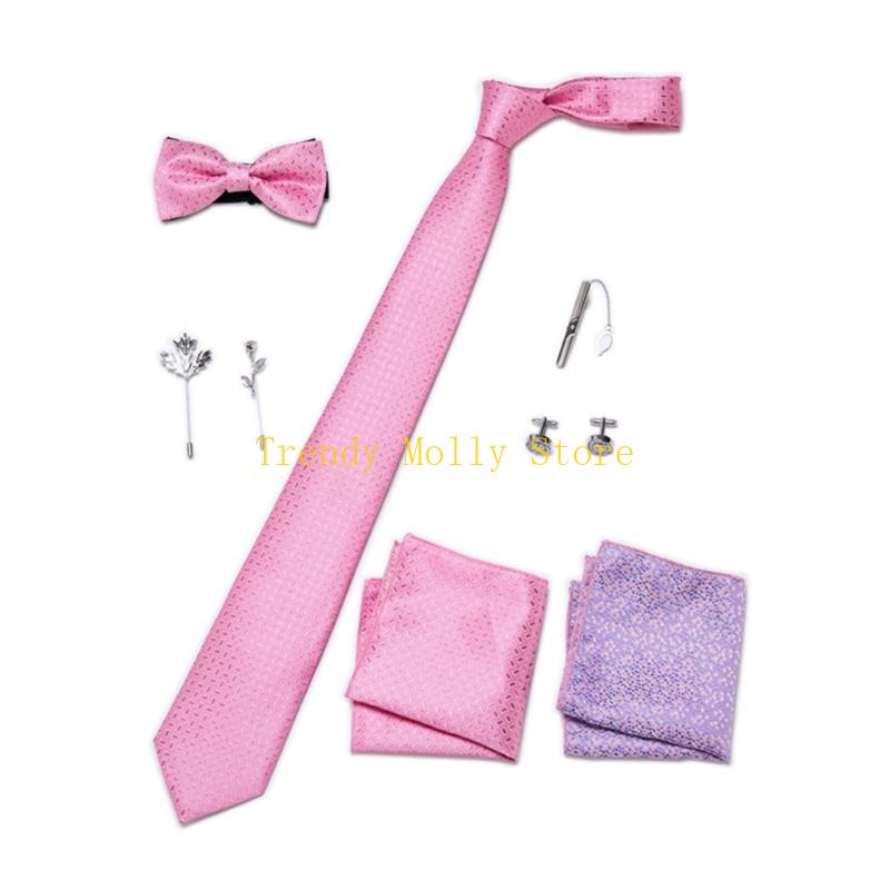 N5KB 9 szt. Modny męski zestaw – Neck Tie Set Box recenzja i cena