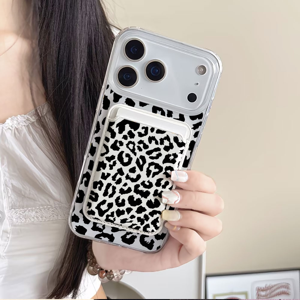 Czarny wzór w panterkę, etui n – Phone Wallet Combo recenzja i cena
