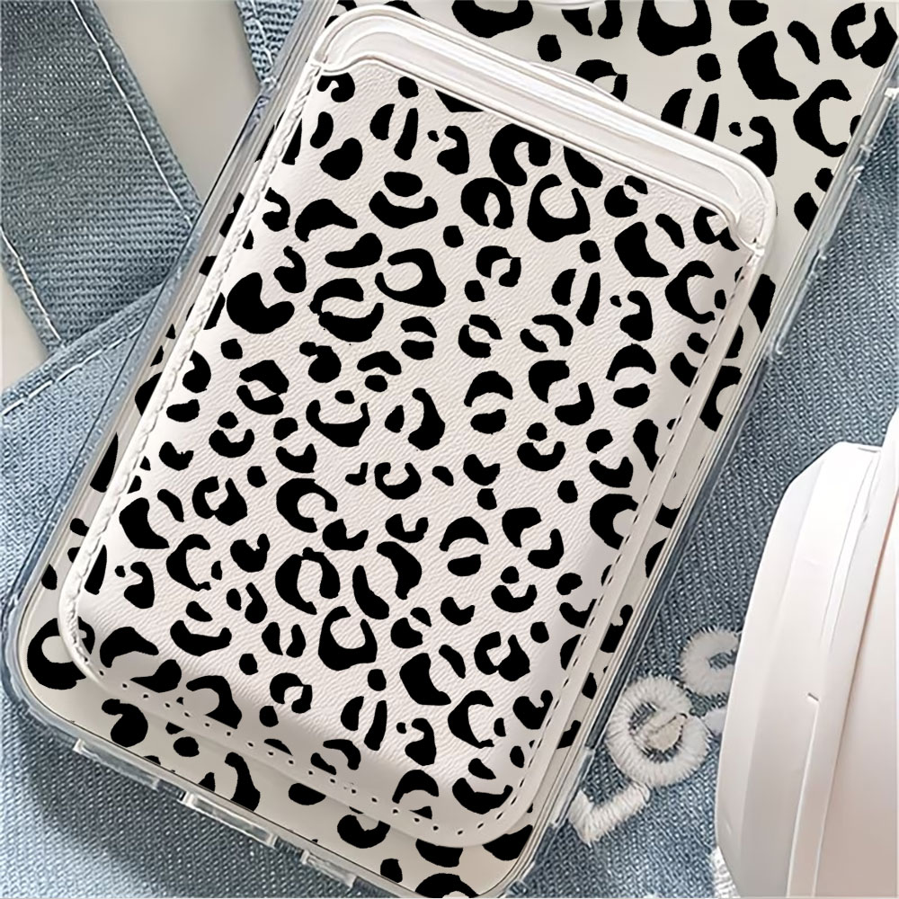 Czarny wzór w panterkę, etui n – Phone Wallet Combo recenzja i cena