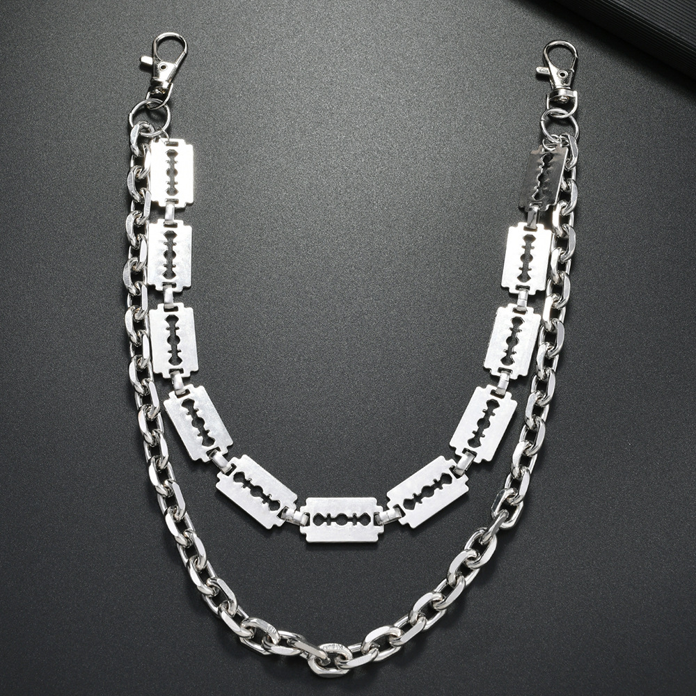 Punk Metal Chain Breloki do kl – Men'S Accessories For Jeans recenzja i cena