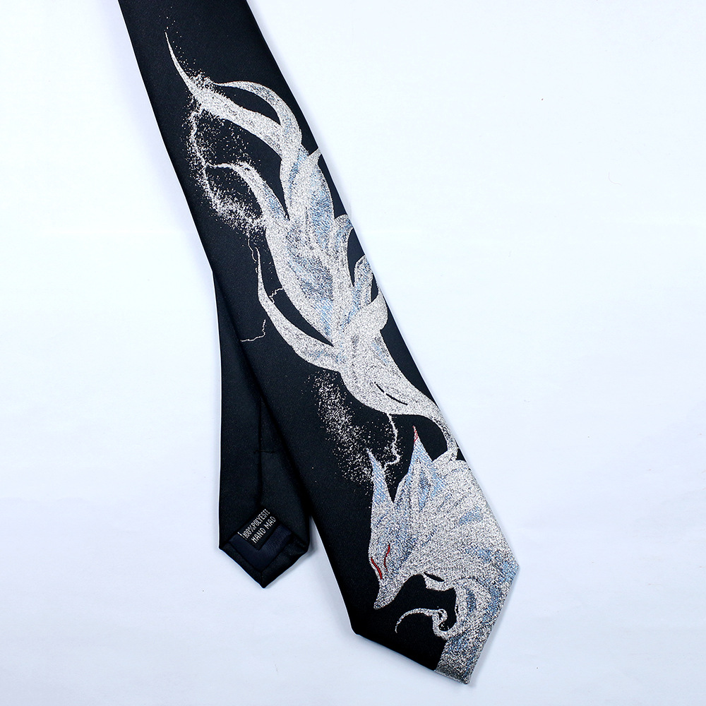 Modny krawat z motywem lisa o  – Men Accessories Photos recenzja i cena