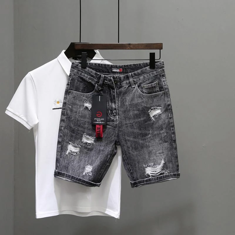 Męskie krótkie dżinsy Spodnie  – Men'S Accessories For Jeans recenzja i cena
